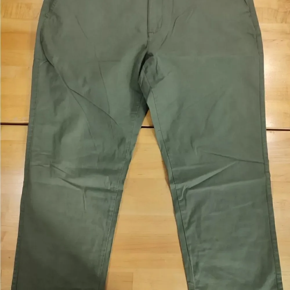 Men's English Laundry Stretch Twill Breeze Chino Straight Leg Green Pants 40x29
